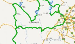 川西自驾游最佳线路图